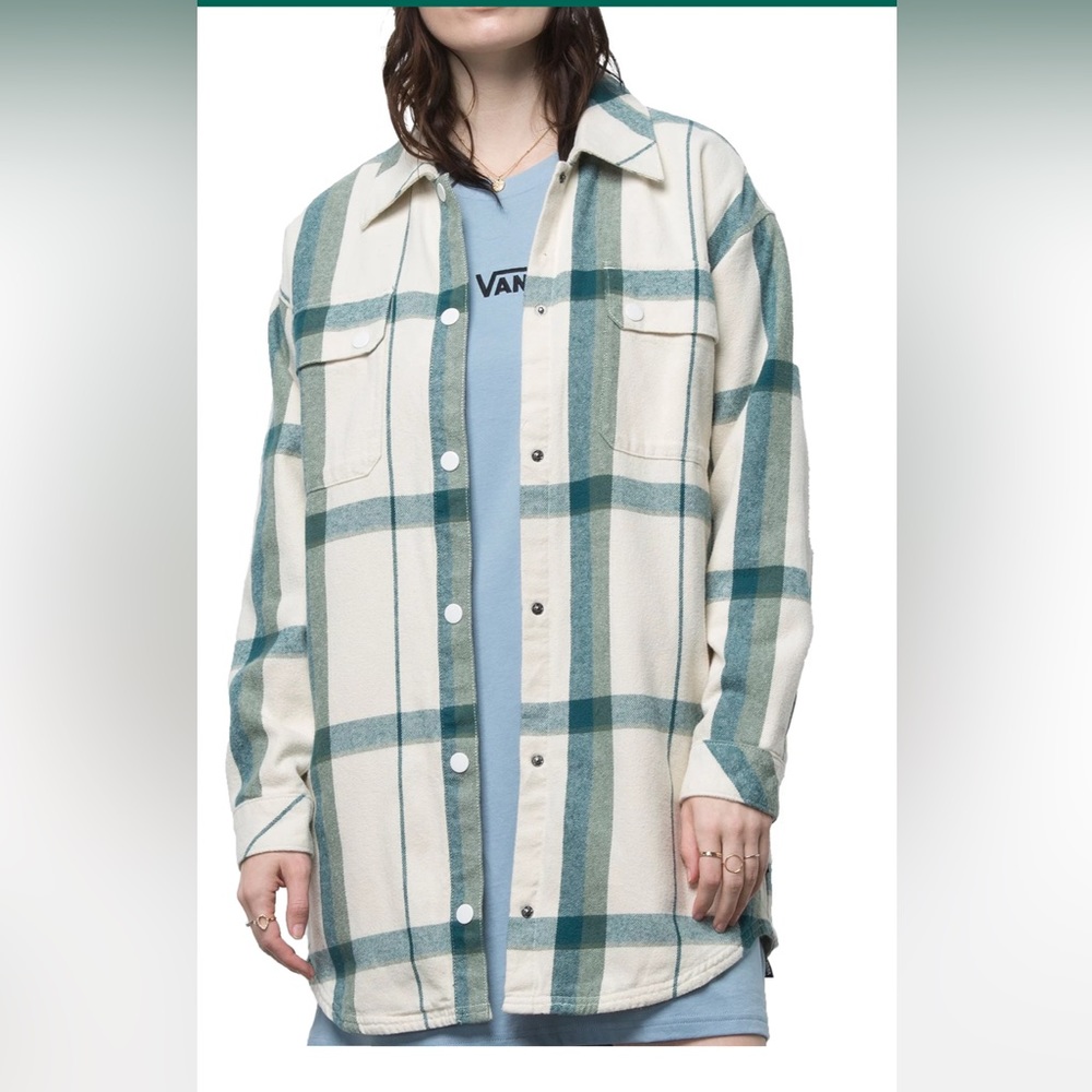 Vans Women's Hal Plaid Shacket Top
